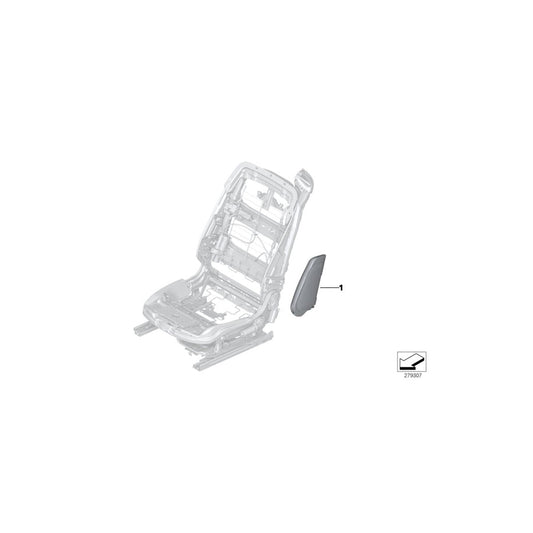Genuine BMW 72128030796 F83 F12 Side Airbag, Front Right Seat OPALWEIß (Inc. 650iX, 435iX & 650iX 4.4) | ML Performance US Car Parts