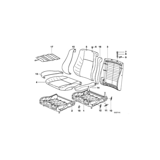 Genuine BMW 52108116268 E34 E32 Lever Right (Inc. 740i, 524td & 735iL) | ML Performance US Car Parts