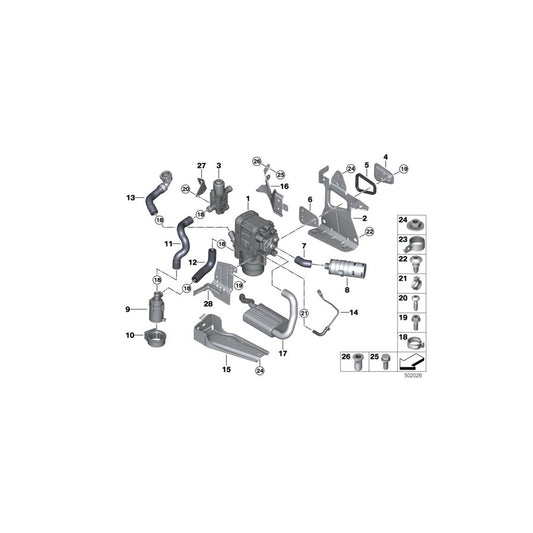 Genuine BMW 64129113711 E70 F01 F04 Spacer Plate (Inc. 640dX, X4 20iX & M340i) | ML Performance US