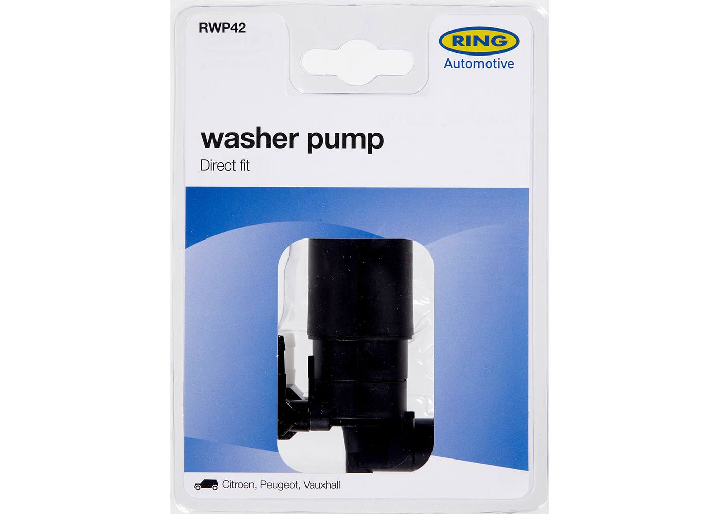 RING RWP42 Direct Fit Washer Pump Twin Outlet Peugeot