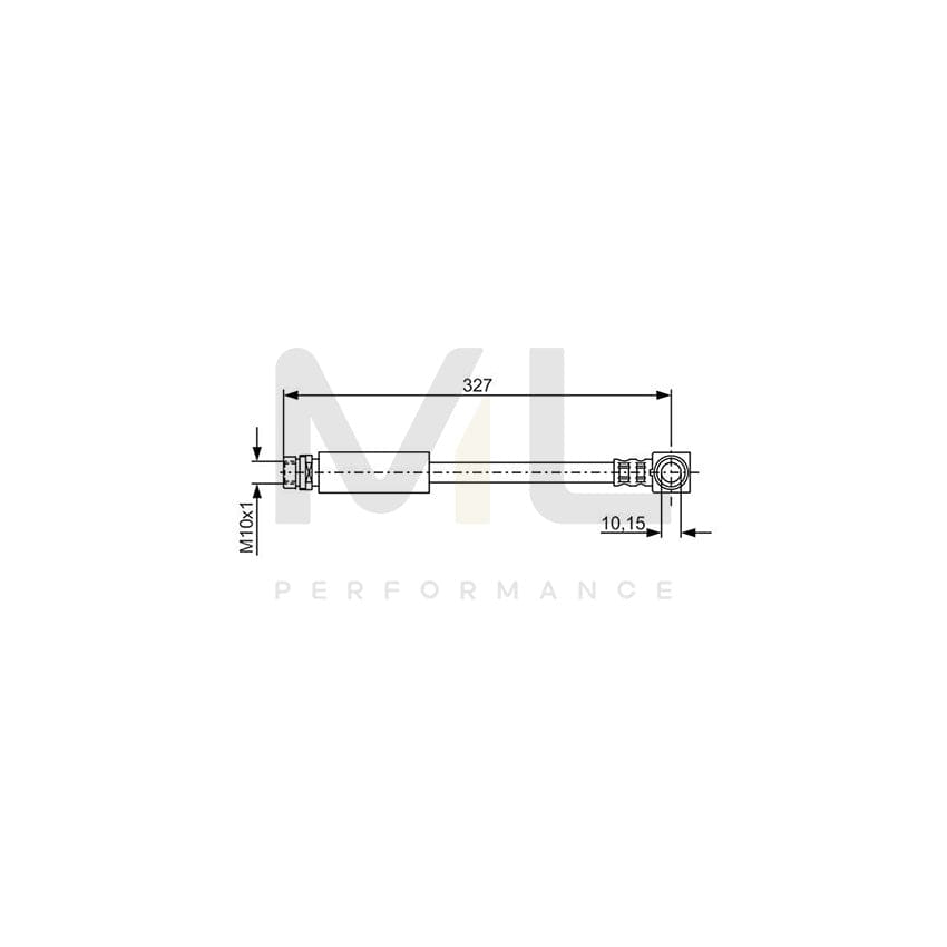 BOSCH 1 987 476 625 Brake Hose for FORD MONDEO 318mm, M10x1 | ML Performance Car Parts