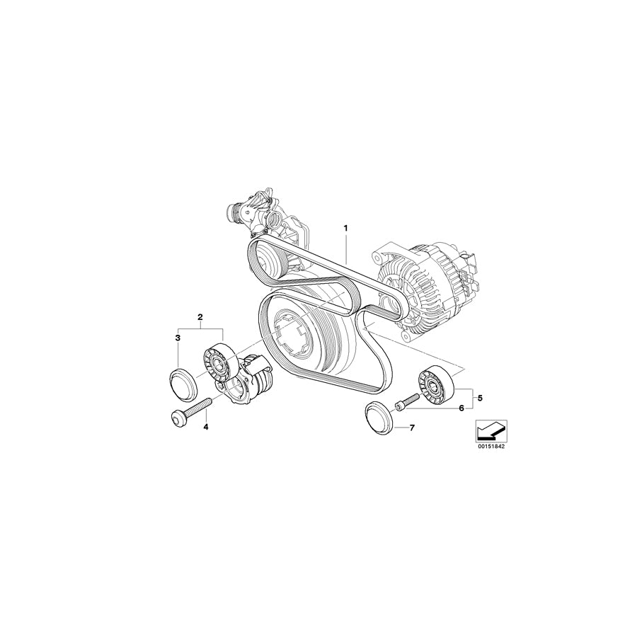 Genuine BMW 07119905409 E87 E92 E70 Fillister-Head Screw M8X35-10.9 (Inc. X5 3.0sd) | ML Performance US Car Parts