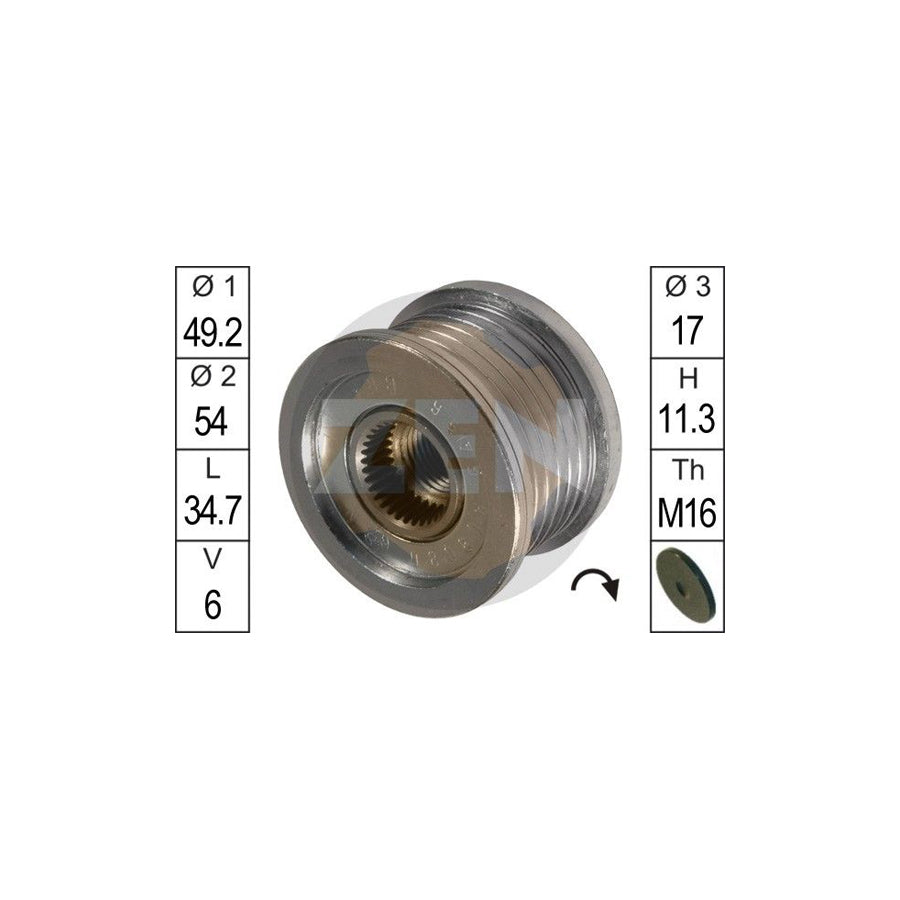 Era ZN5456 Alternator Freewheel Clutch