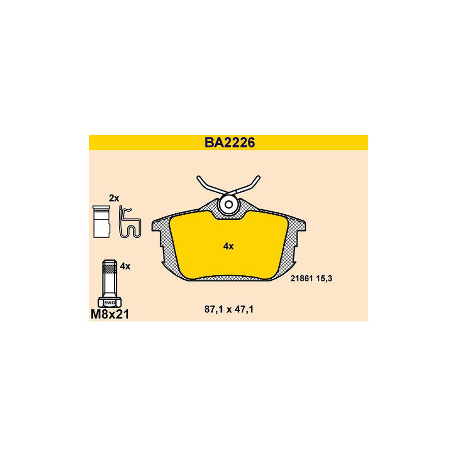 Barum Ba2226 Brake Pad Set