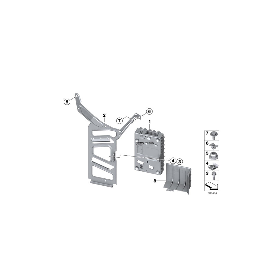 Genuine BMW Mini 07119904269 E65 F30 F23 Hex Bolt M5X14-8.8-ZNNIV (Inc. M135i) | ML Performance US Car Parts