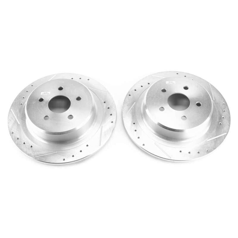 PowerStop Power Stop Jeep Wrangler BBK Rear Drilled & Slotted Rotor - Pair