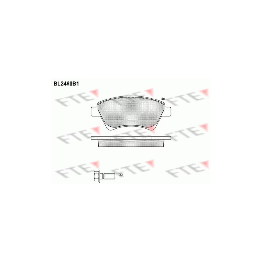 FTE 9010746 Brake Pad Set for Renault Kangoo