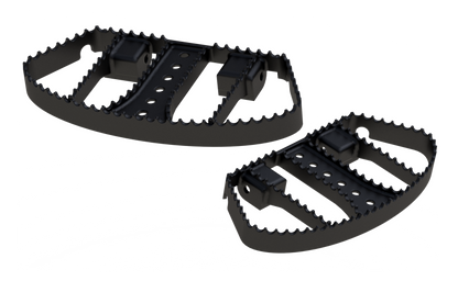 Burly Brand MX Floorboards - Black