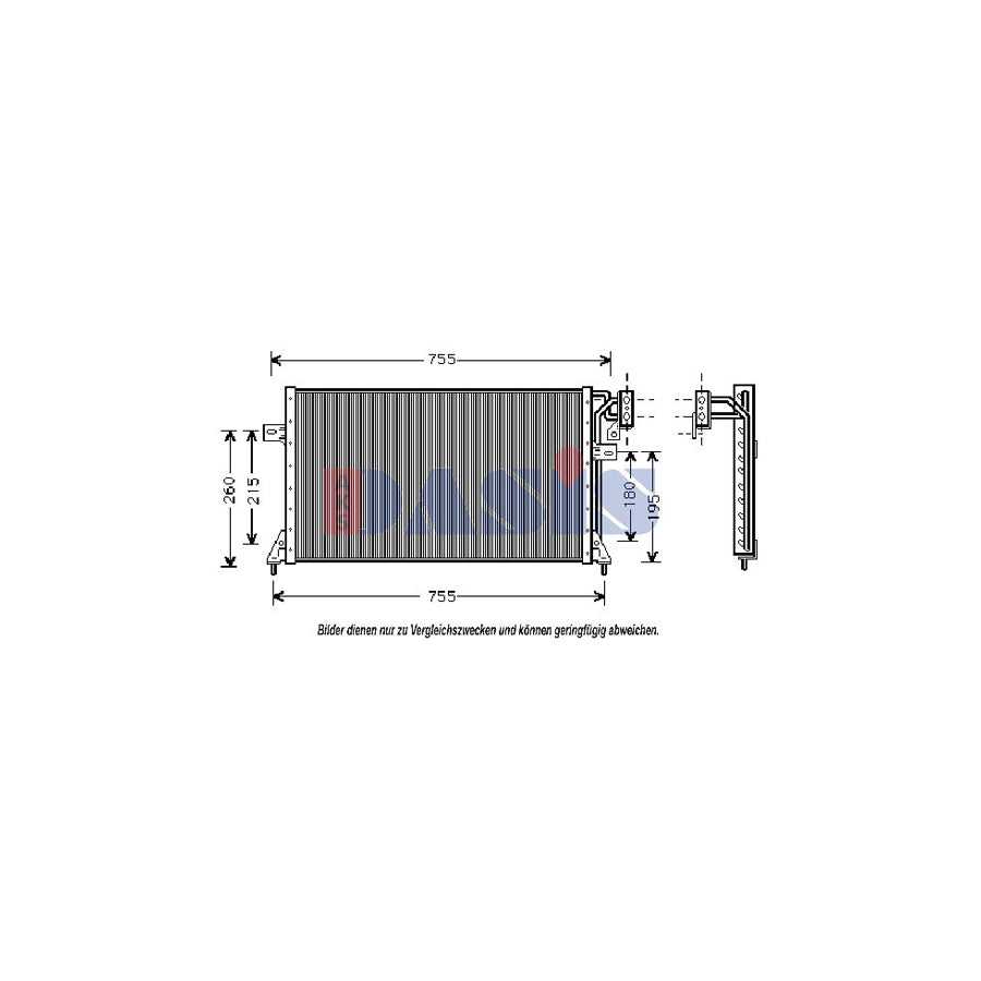 AKS Dasis 522180N Air Conditioning Condenser