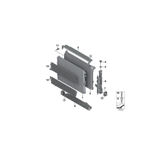 Genuine BMW 17118666748 G20 G21 G29 Radiator (Inc. 320i, 330iX & 320i 1.6) | ML Performance US