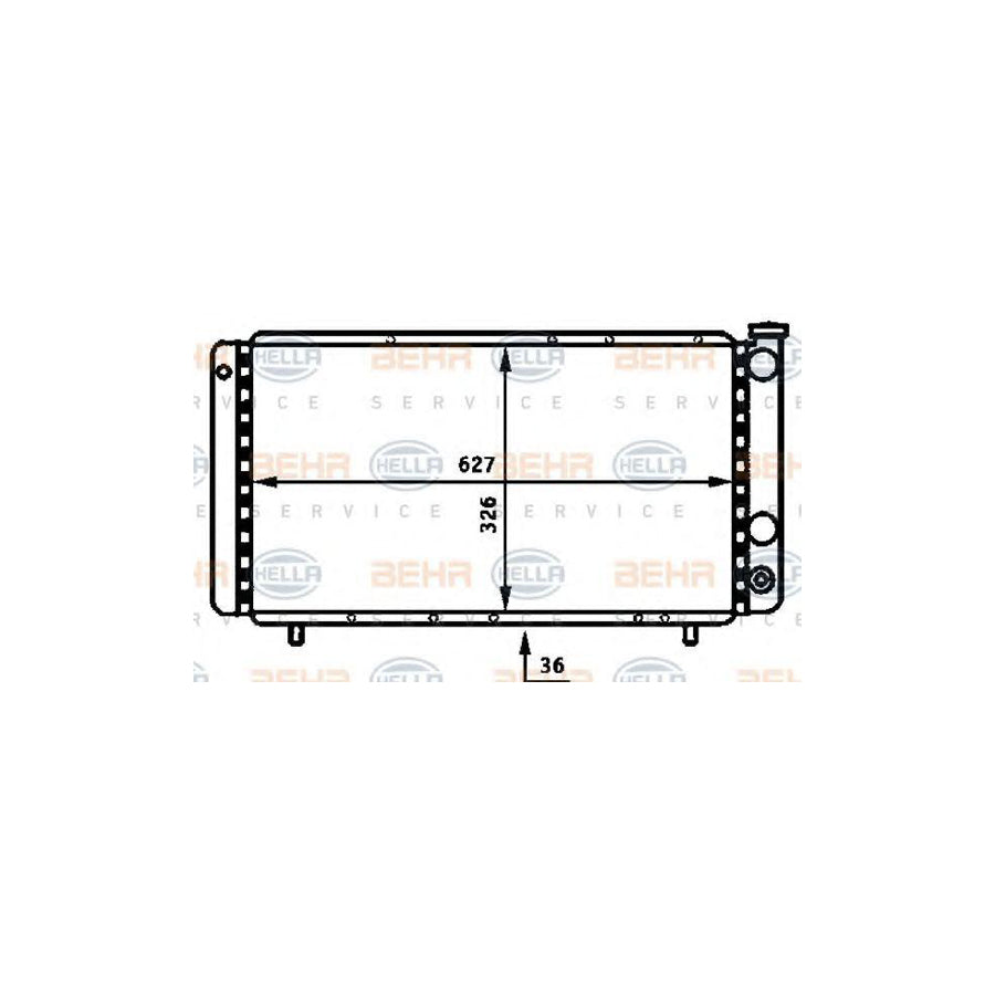 Hella 8MK 376 715-511 Engine Radiator