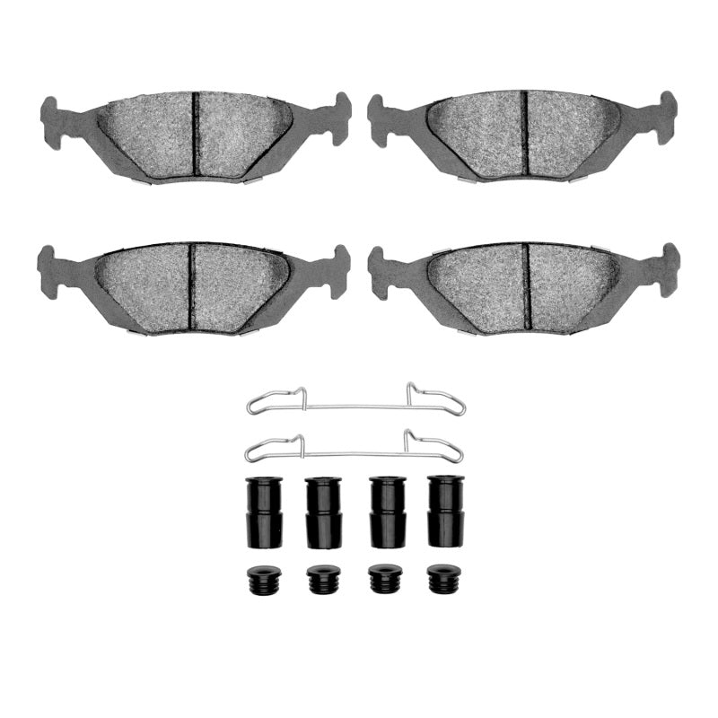 R1 Concepts R1 86-98 Saab 900 Rear Euro Ceramic Brake Pads and Hardware Kit