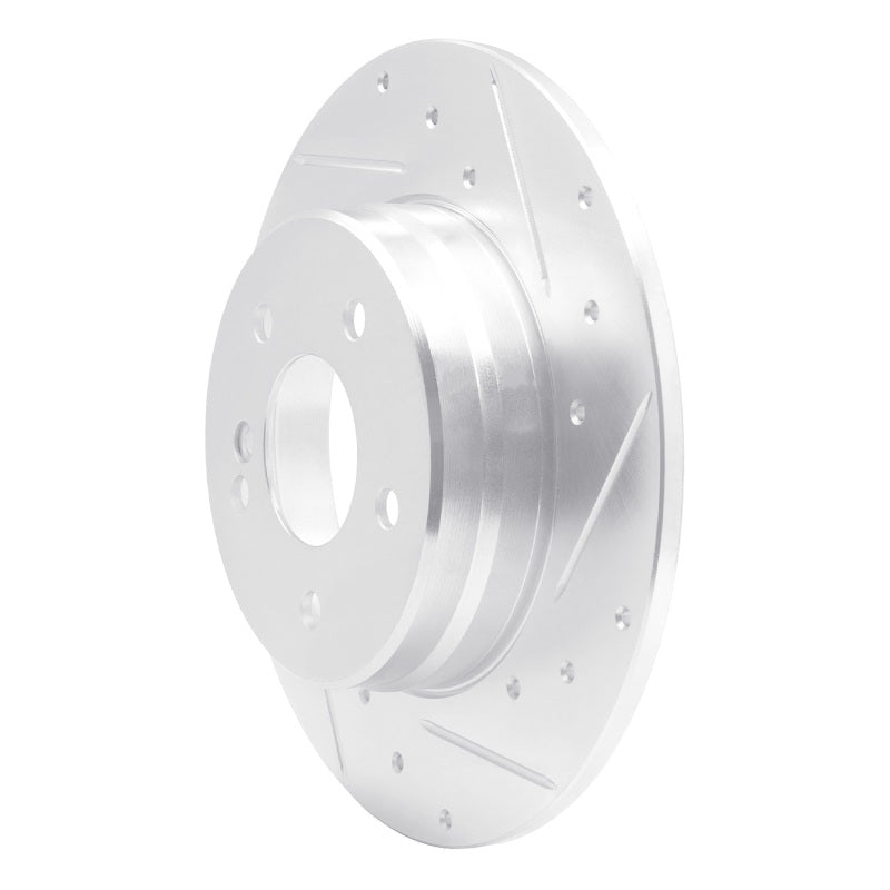 R1 Concepts R1 94-11 Mercedes-Benz C240 Rear Right Drilled & Slotted Silver Brake Rotor