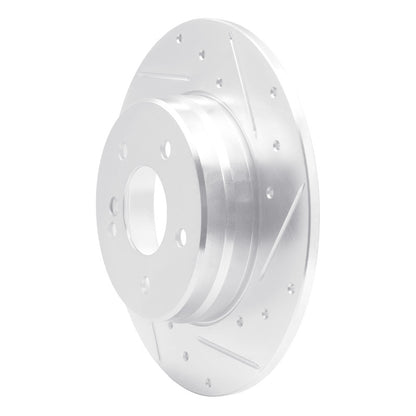 R1 Concepts R1 94-11 Mercedes-Benz C240 Rear Right Drilled & Slotted Silver Brake Rotor