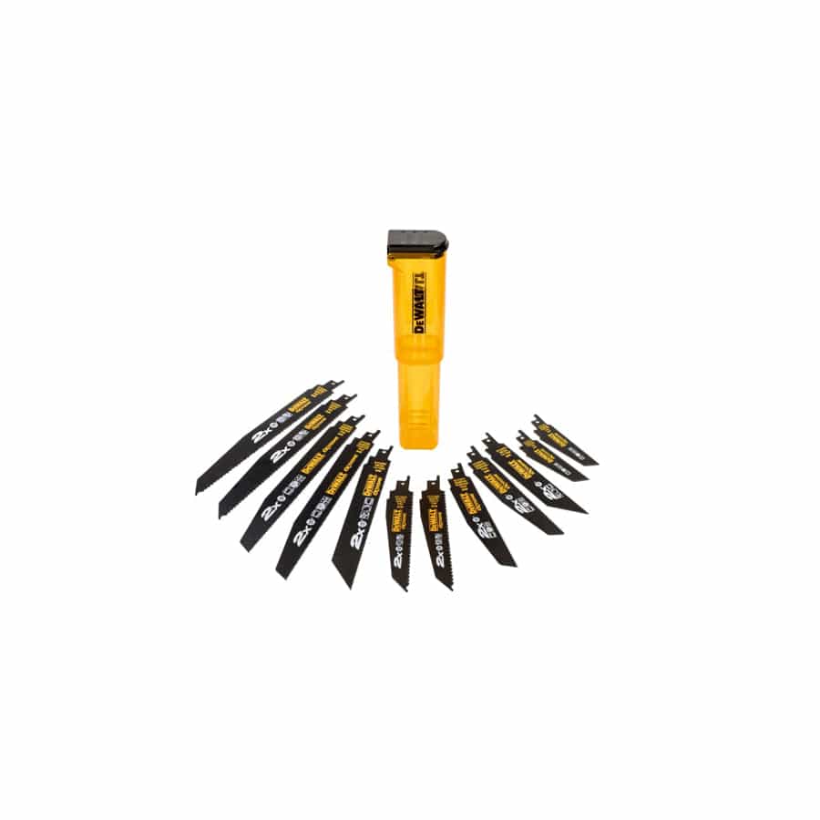 DEWALT DEWDT2441LQZ DT2441L 2X Life Reciprocating Saw Blade Set, 12 Piece