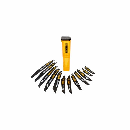 DEWALT DEWDT2441LQZ DT2441L 2X Life Reciprocating Saw Blade Set, 12 Piece