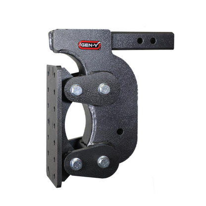 GEN-Y Hitch Gen-Y The Boss Torsion-Flex Pintle Plate 2in Shank 12.5in Drop 16K Hitch w/GH-0100 Stabilizer Kit