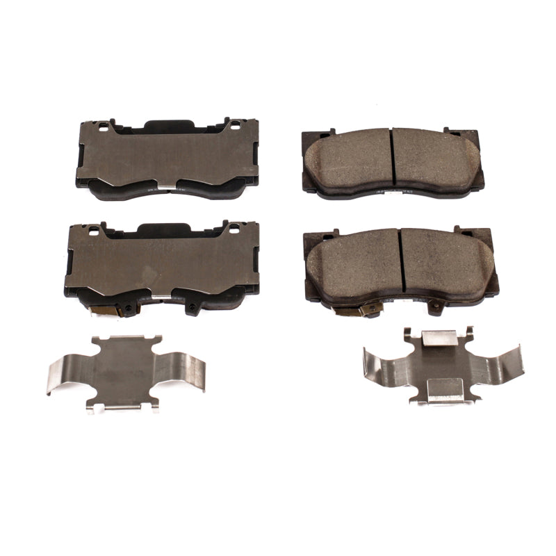 PowerStop Power Stop 15-19 Ford Mustang Front Z17 Evolution Ceramic Brake Pads w/Hardware