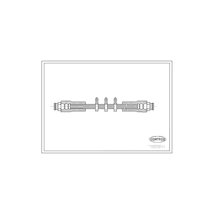 Corteco 19018111 Brake Hose for Alfa Romeo 164 (164)