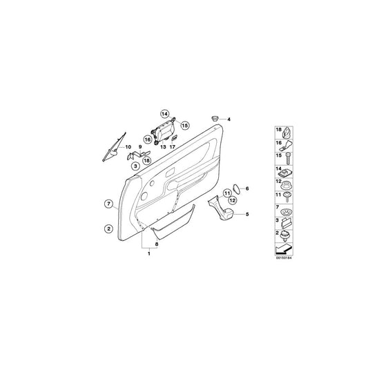 Genuine BMW 51478190327 E36 Door Pocket, Left SCHWARZ (Inc. 318ti, 316i 1.6 & 318tds) | ML Performance US Car Parts