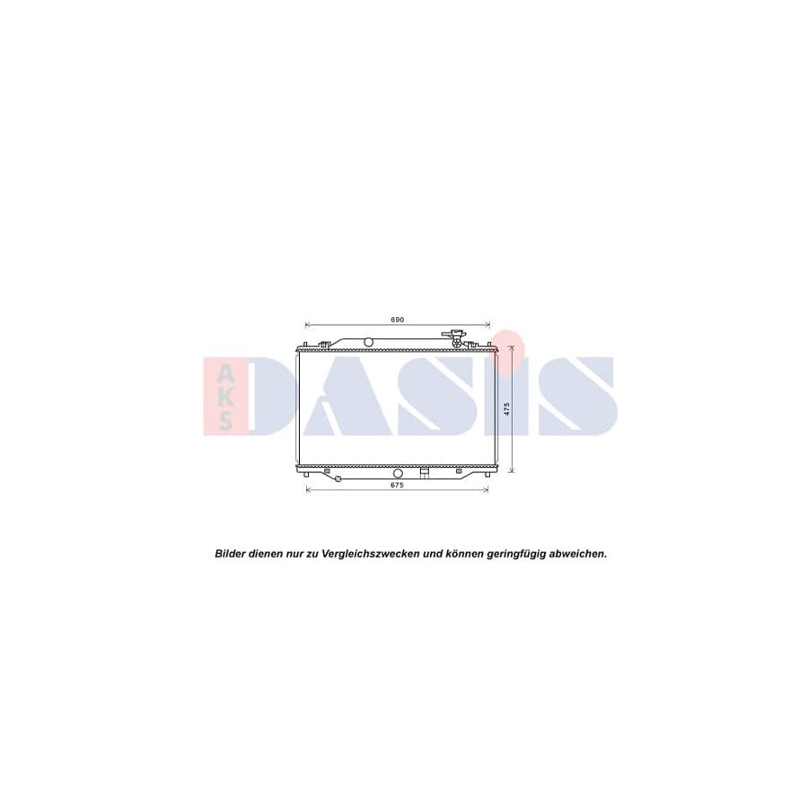 AKS Dasis 110088N Engine Radiator for Mazda CX-5 I (Ke, Gh)