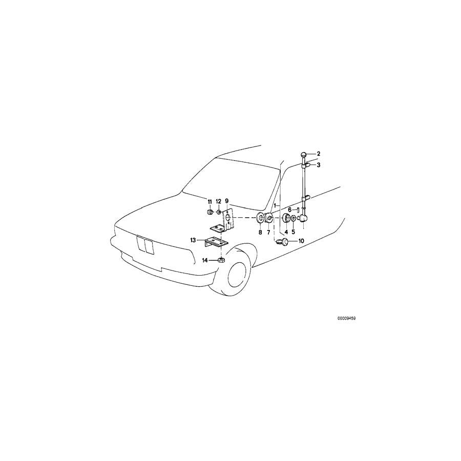Genuine BMW 72608131776 E38 Reinforcement Right (Inc. 750i, 728i & 730i) | ML Performance US Car Parts