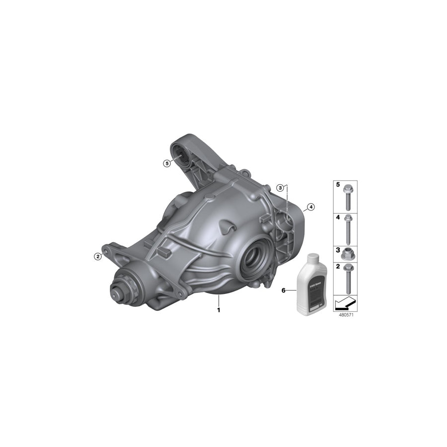 Genuine BMW 33108695524 G15 G16 G14 Exch. Final Drive With Differential 225ALS I=2,93 (Inc. 840i & 840iX) | ML Performance US Car Parts