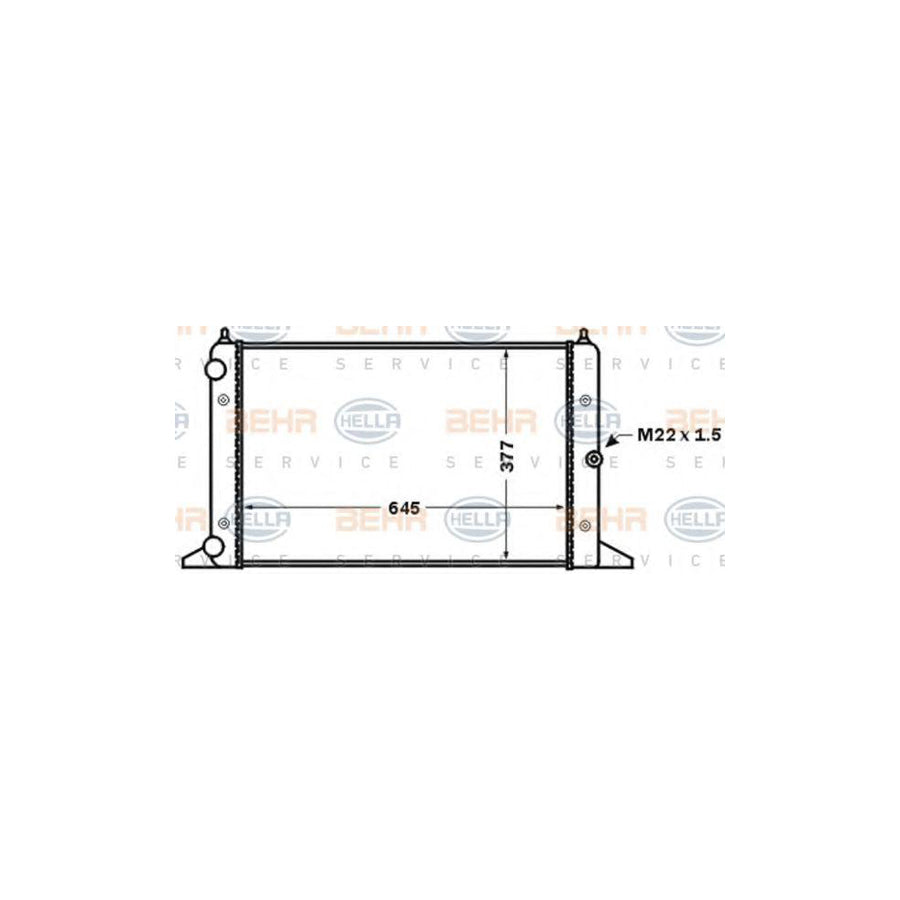 Hella 8MK 376 773-781 Engine Radiator