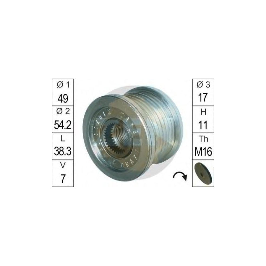Era 219070 Alternator Freewheel Clutch