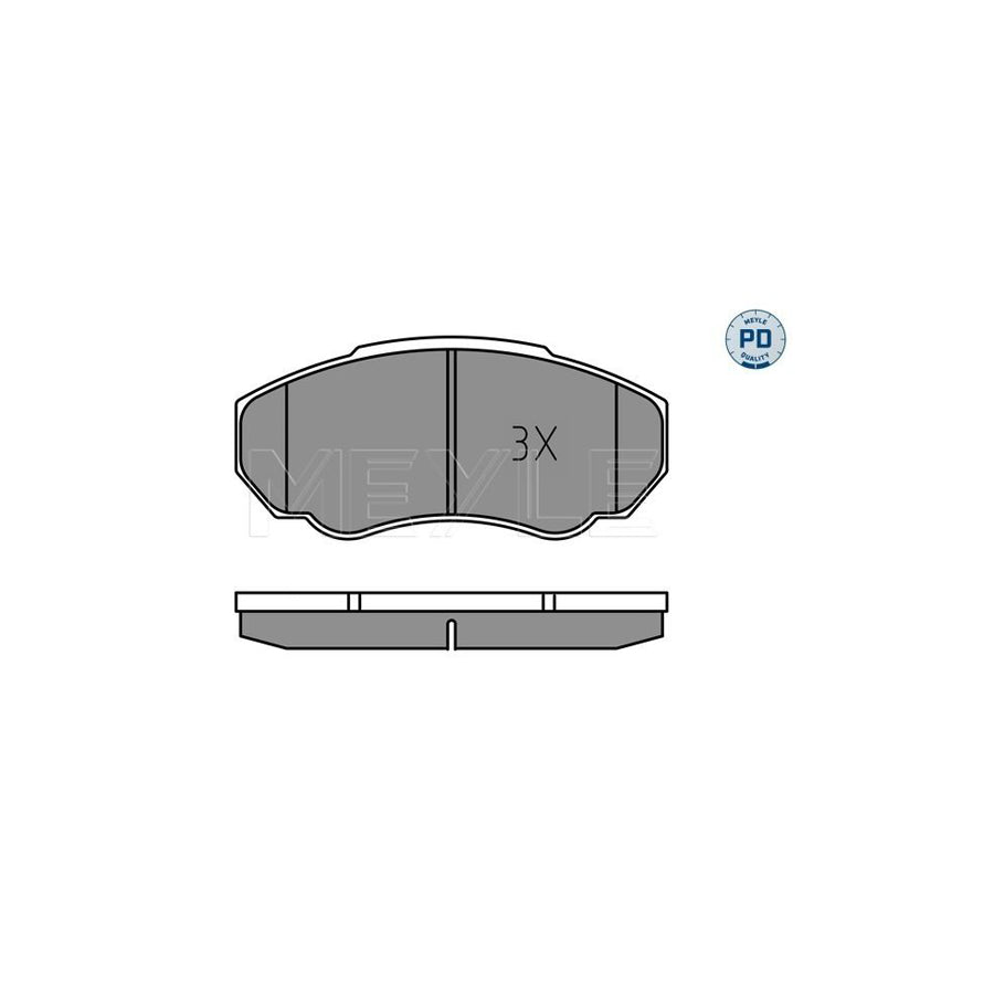 Meyle 025 239 1719/Pd Brake Pad Set