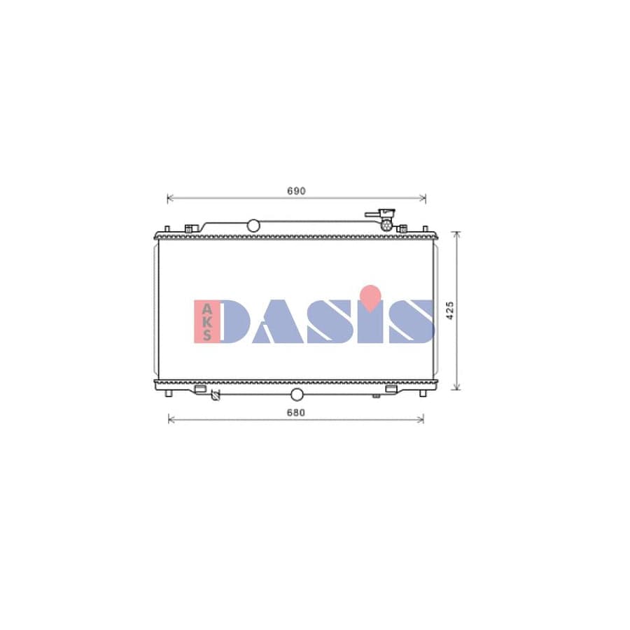 AKS Dasis 110092N Engine Radiator for Mazda 6