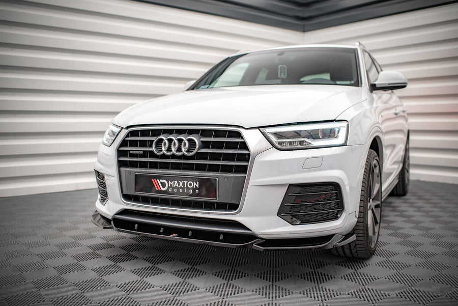 Maxton Design Audi Q3 S-Line 8U (Facelift) Front Splitter V.1