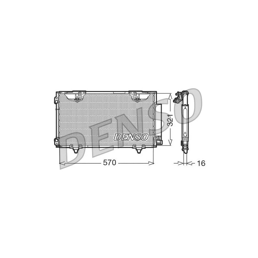 DENSO DCN50010 Air Conditioning Condenser