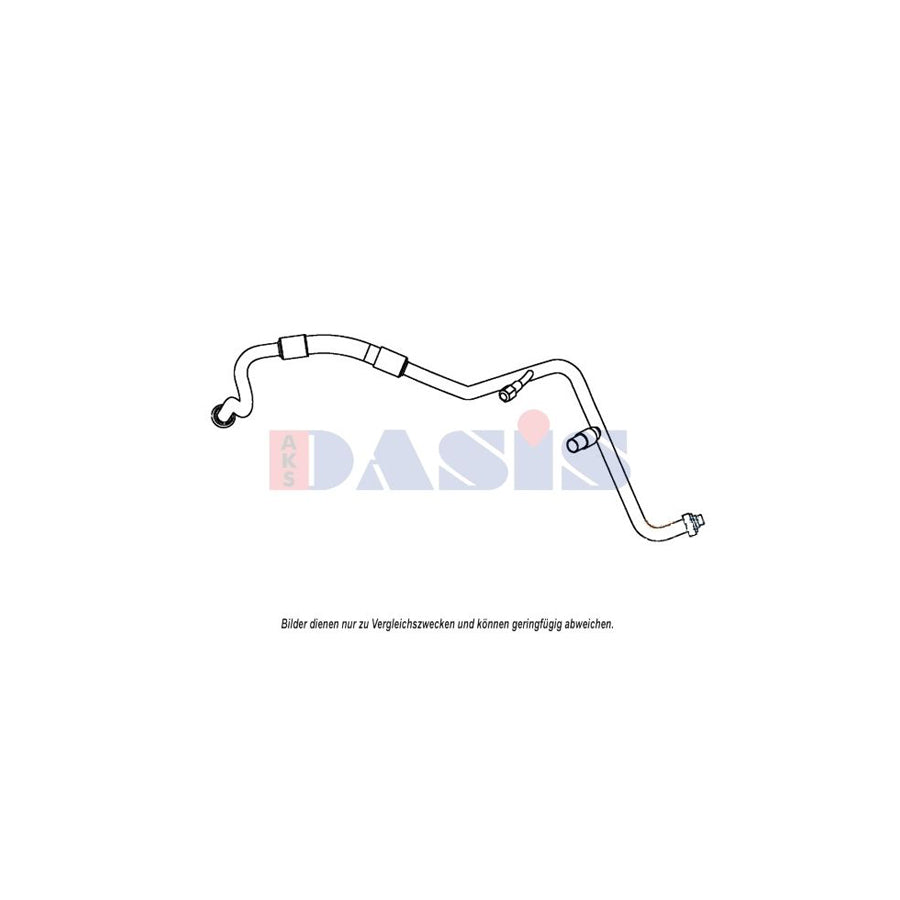 AKS Dasis 885839N High- / Low Pressure Line, Air Conditioning for Ford Focus