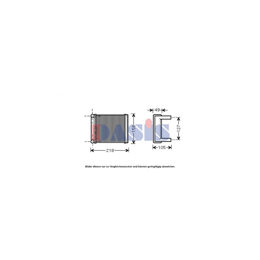 AKS Dasis 139007N Heater Matrix Suitable for Mercedes-Benz Sprinter