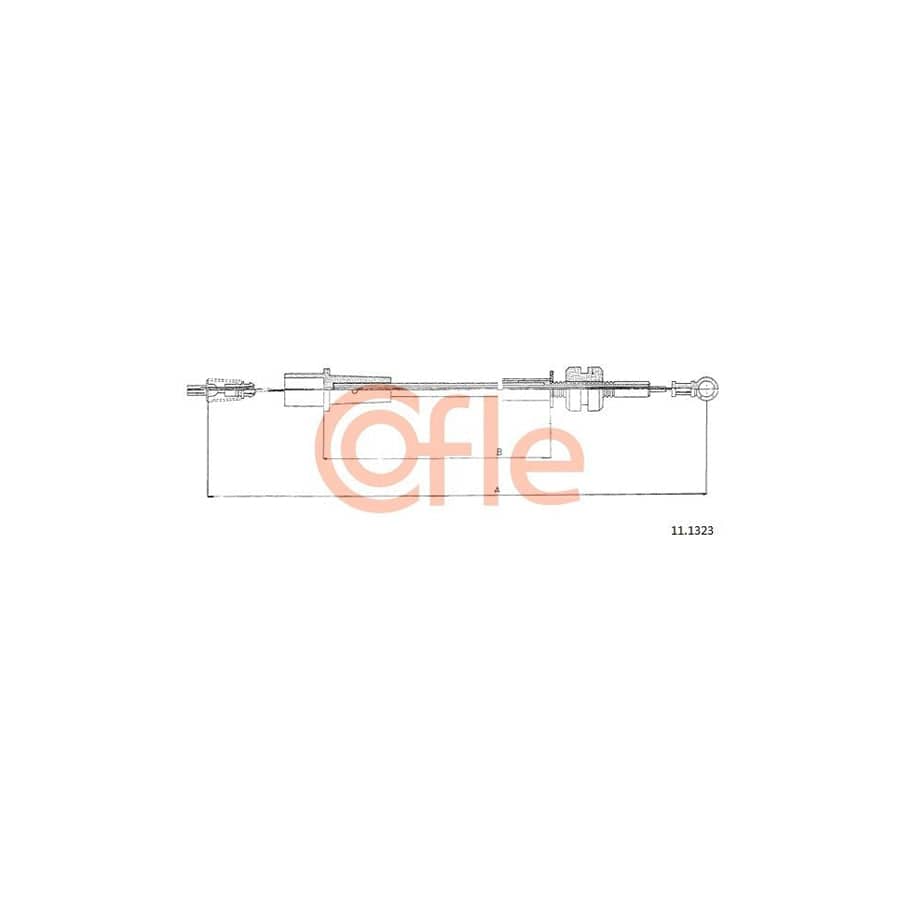 COFLE 11.1323 Throttle Cable for OPEL CORSA