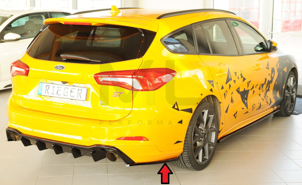 Rieger 00034218 Ford DEH Focus 4 Rear Side Splitter (Inc. Focus 4 ST) 3 | ML Performance UK Car Parts