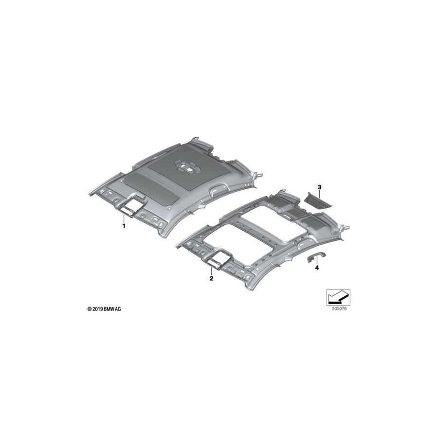 Genuine BMW 51167996784 F93 G16 Handle Rear Right NACHTBLAU (Inc. M850iX, 840iX & M8) | ML Performance US Car Parts