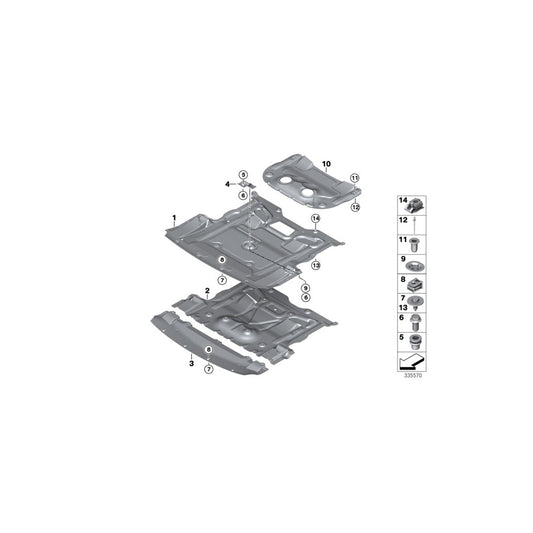 Genuine BMW 07147283812 F01 G16 F12 Plug-In Nut M10-10 ZNS3 (Inc. 550i, 518d & 535dX) | ML Performance US Car Parts