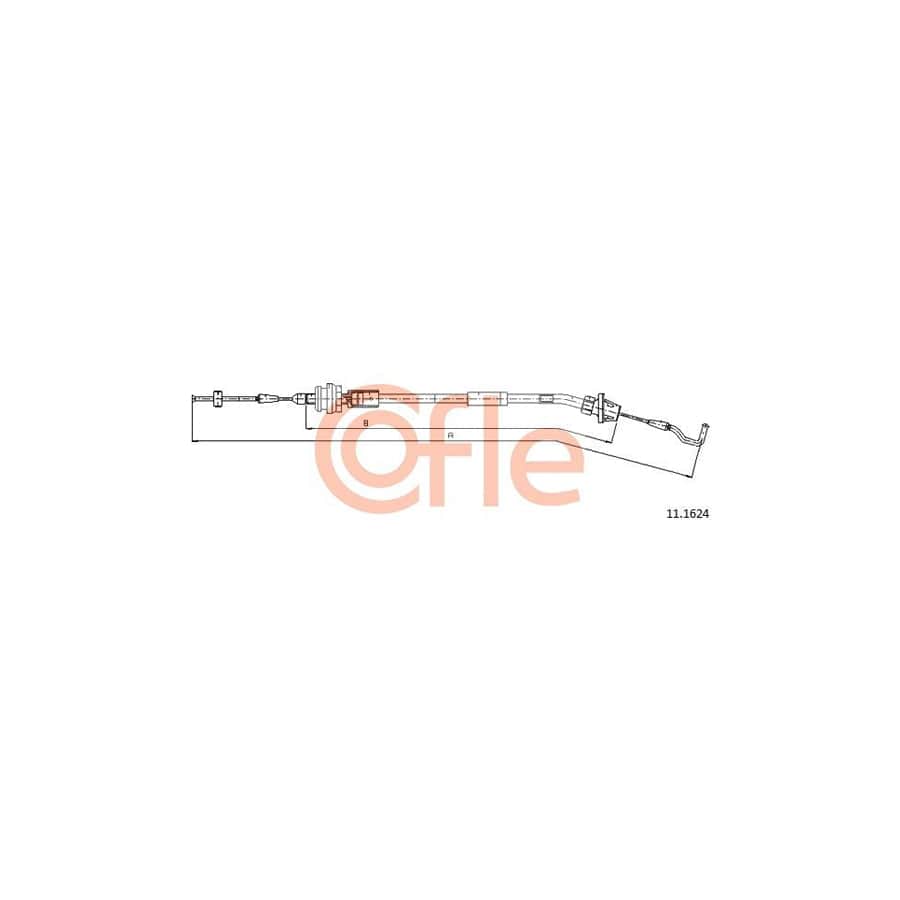COFLE 11.1624 Throttle Cable for BMW 3 Saloon (E30)