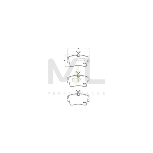Brembo P 59 009 Brake Pad Set Prepared For Wear Indicator, With Brake Caliper Screws | ML Performance Car Parts
