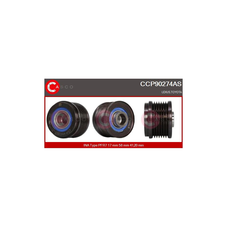 Casco Ccp90274As Pulley, Alternator