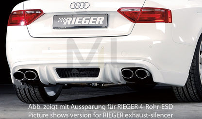 Rieger 00055400 Audi B8 B81 A5 Rear Diffuser 1 | ML Performance UK Car Parts