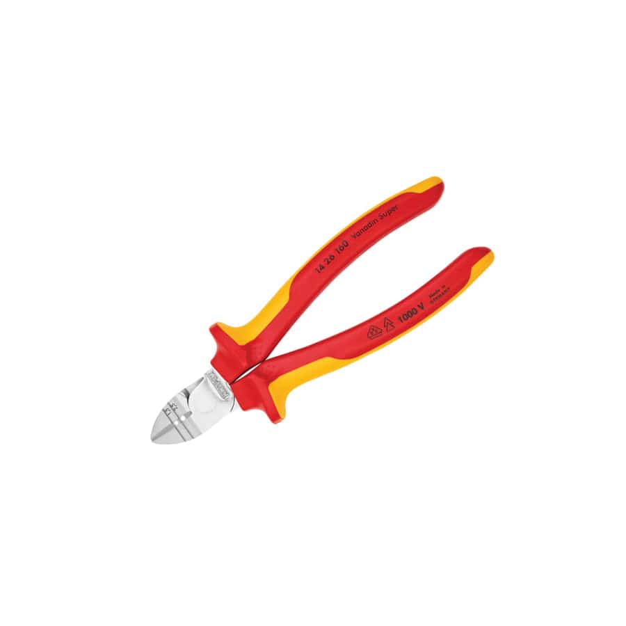 Knipex KPX1426160 VDE Diagonal Insulation Stripper & Side Cutter 160mm