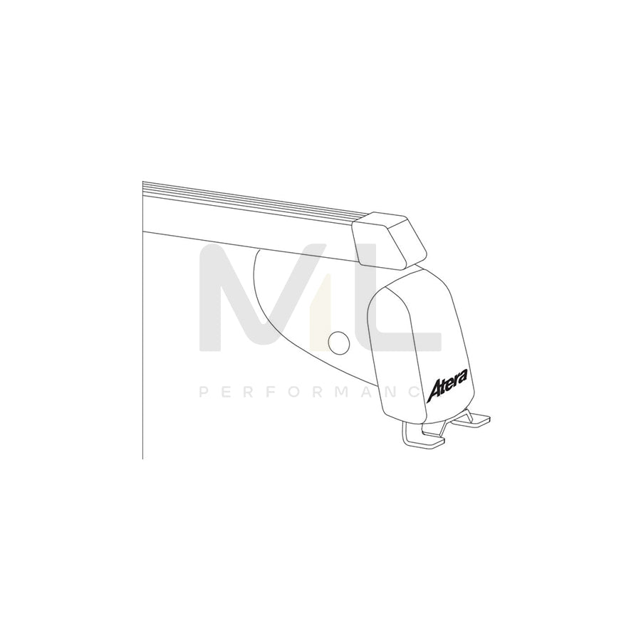 Atera Signo 044157 Roof bars for cars without rails, 137 cm, 100 kg, Steel