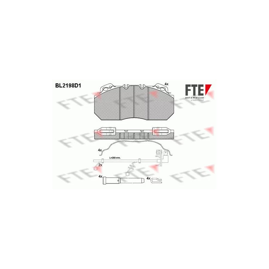 FTE Bl2198D1 Brake Pad Set