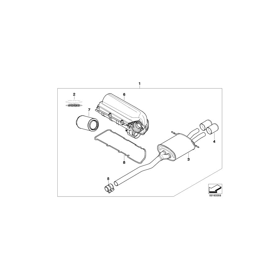 Genuine BMW 11120429564 R56 Tuningkit J. COOPER WORKS (Inc. Cooper S) | ML Performance US Car Parts