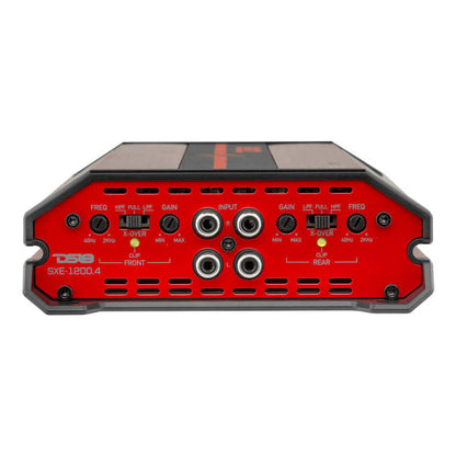 DS18 4-Channel SXE Amplifier Class A|B 2x 200/4ohm Bridge 4 x 100/2ohm 4 x 60/4ohm Watts RMS- Red