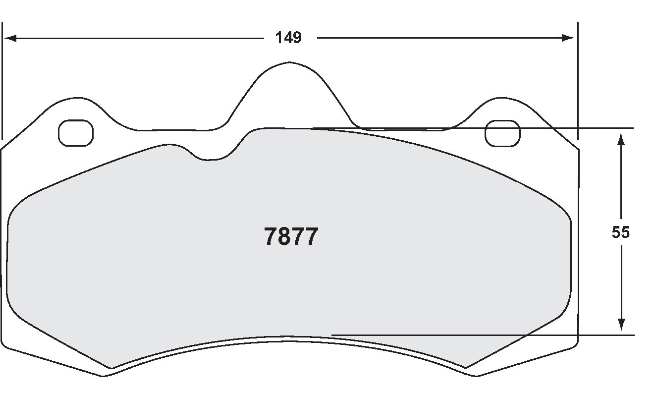 PFC 7877.10 BRAKE PADS Z-RATED 16.7MM THICK SUITS AP 6 POT KITS CP7040 CALIP