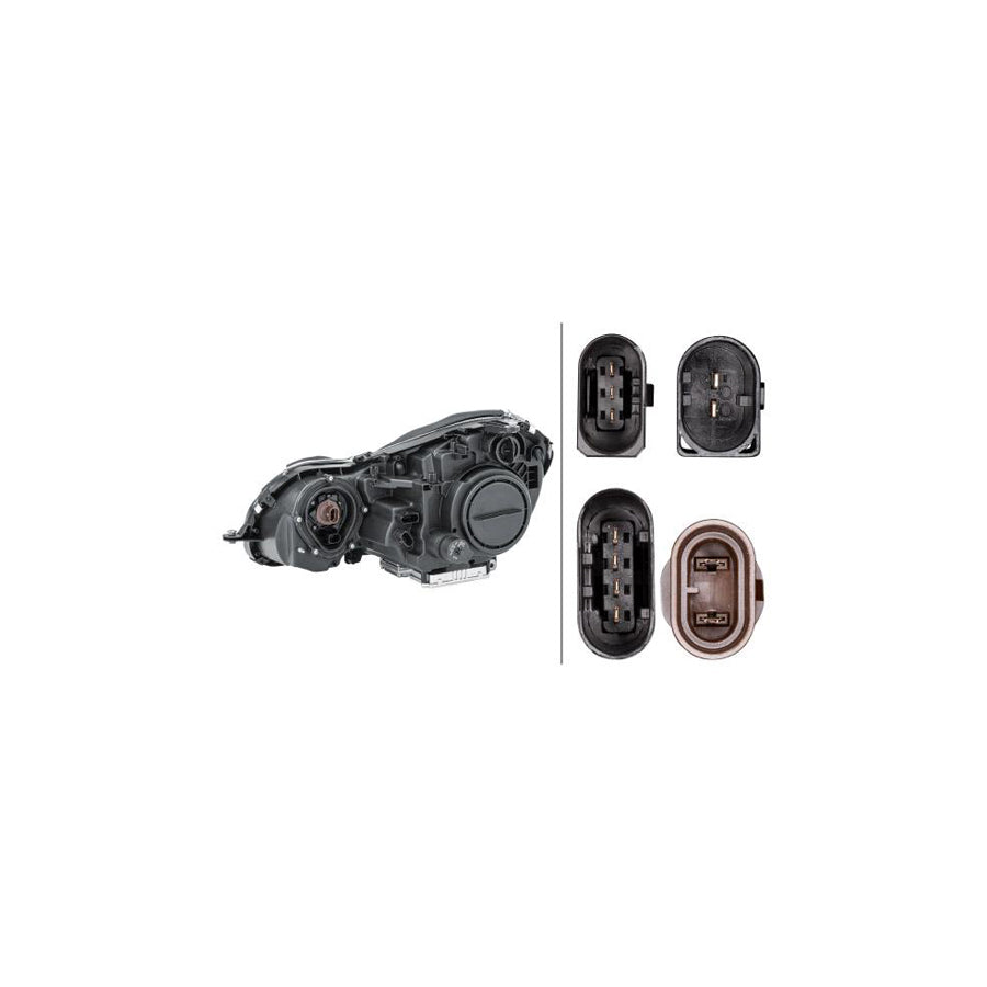 Hella 1ES 008 369-481 Headlight Suitable For Mercedes-Benz E-Class